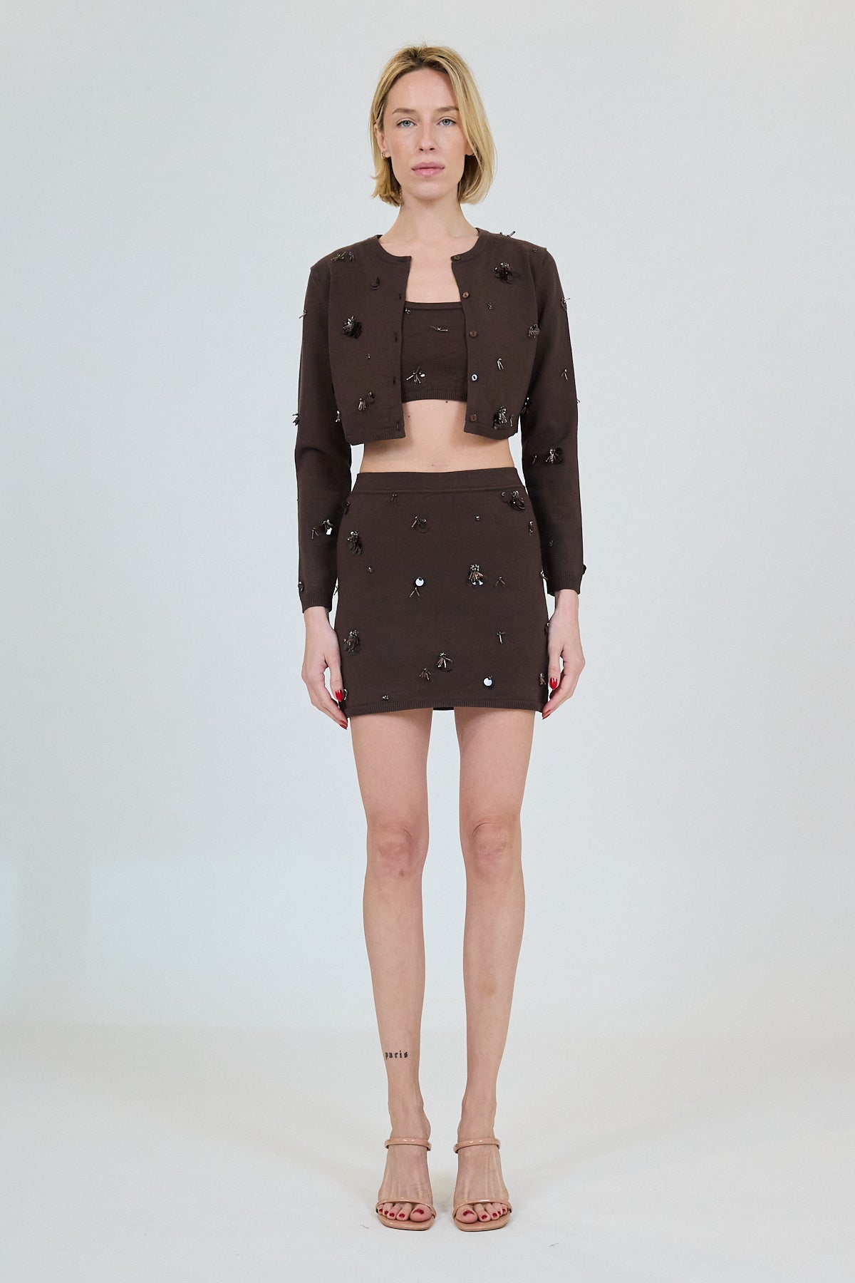 ZADIE CROPPED CARDIGAN(SWEATER)