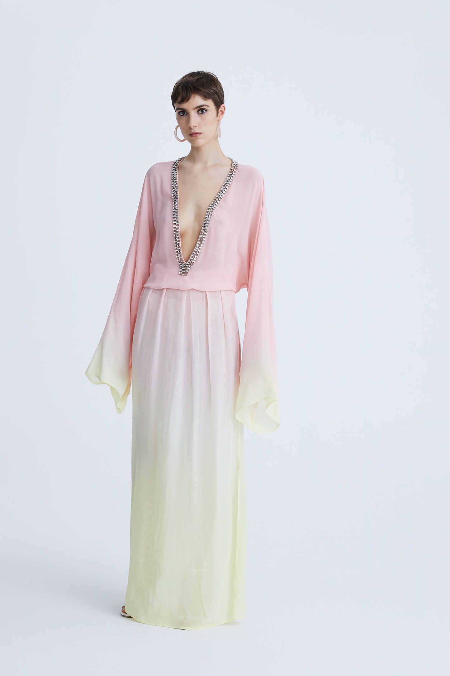 AMS25702-L.KAFTANO IN GGT OMBRÈ DYE