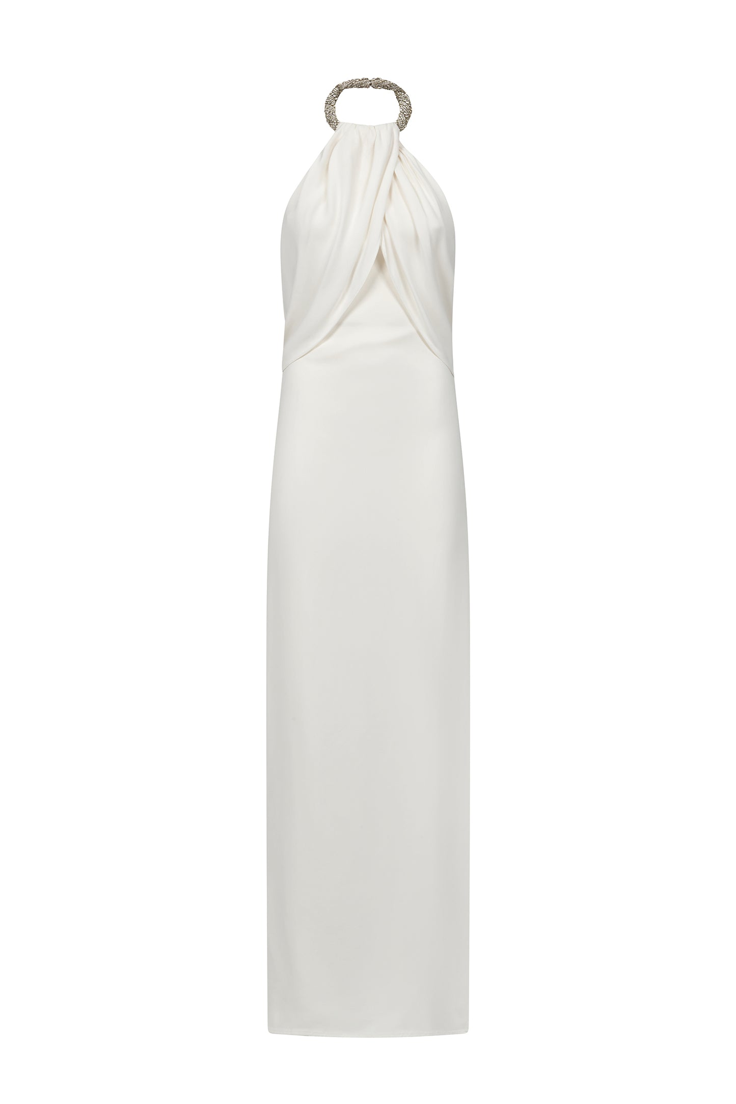 DRESS IN CREPE W/TORCHON