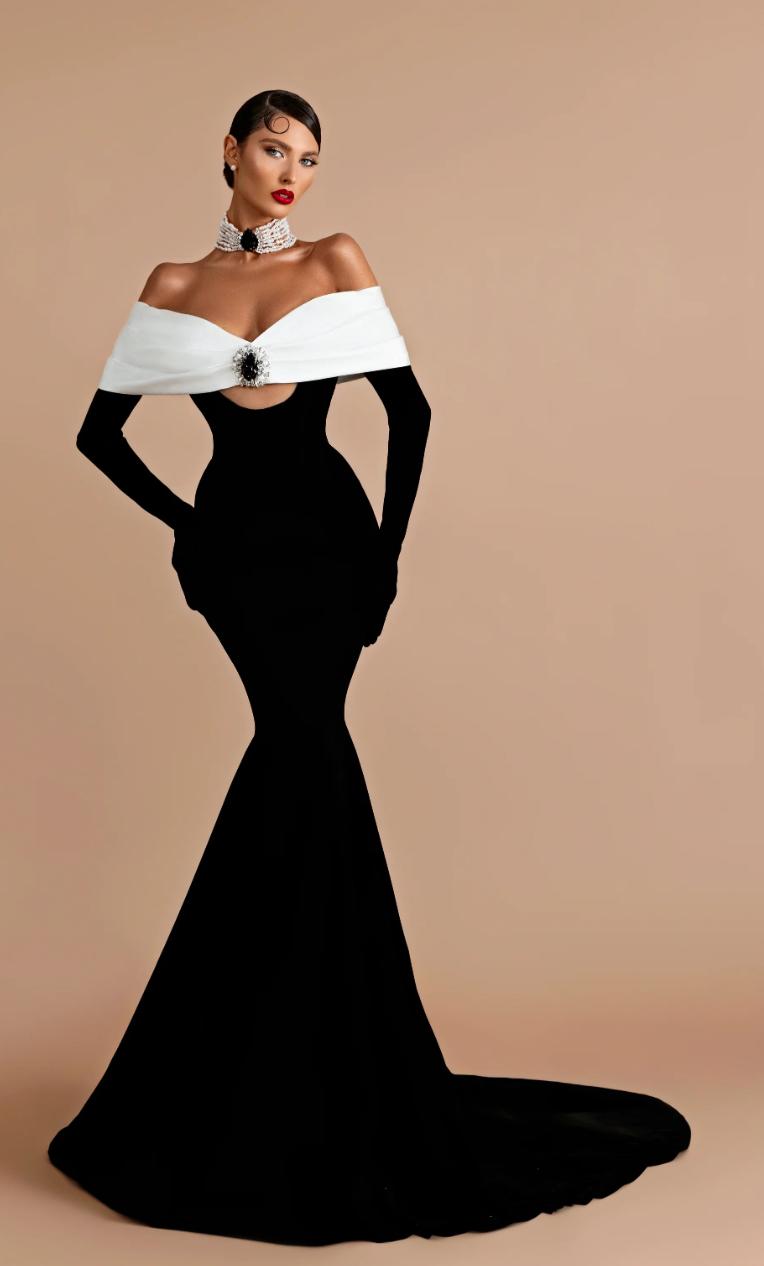 Black & White Gown Allurebyqueeny Black & White Gown Allurebyqueeny