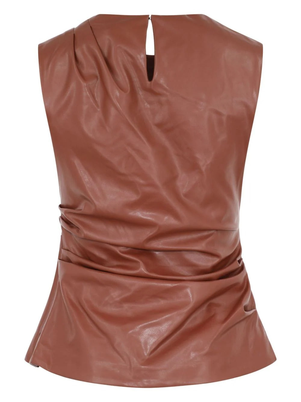 WYNTER S/L DRAPED TOP-CHESTNUT (6)