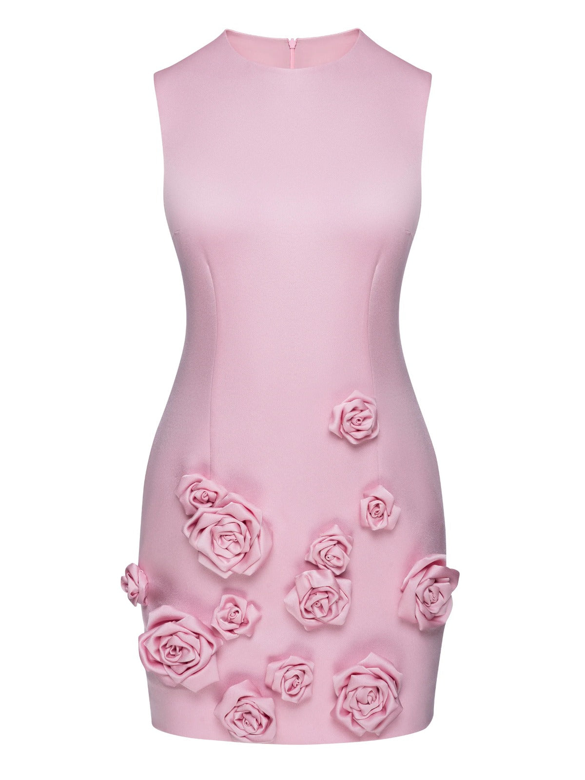 ROSE-APPLIQUÉ MINI DRESS