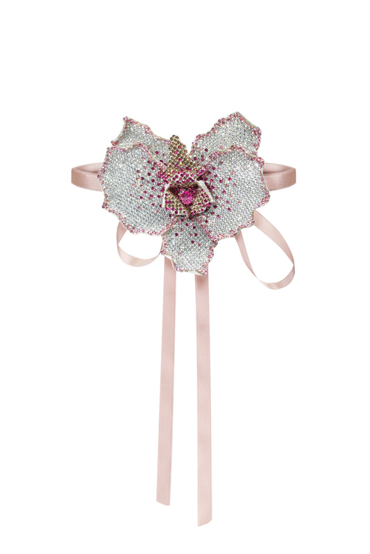 ORCHID CRYSTAL CHOKER