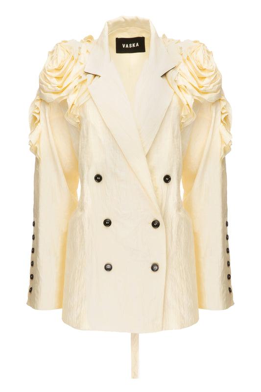 Jacket with roses