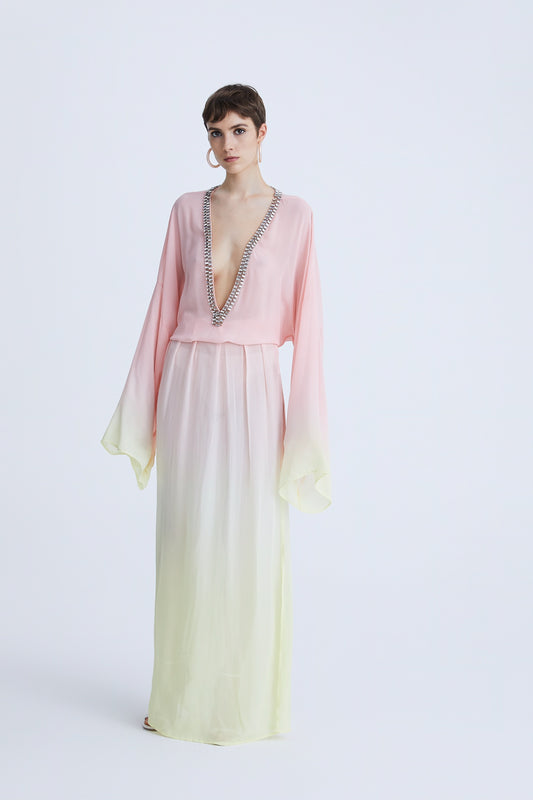 AMS25702-L.KAFTANO IN GGT OMBRÈ DYE