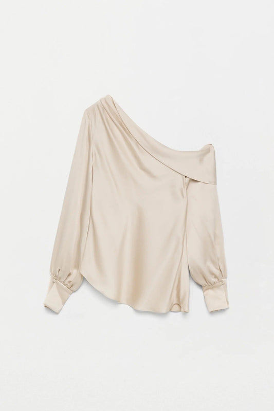 SI-2081-Q Alice one shoulder champagne Top