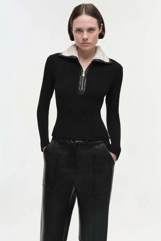 SHERIN L/S TOP-Black (M)